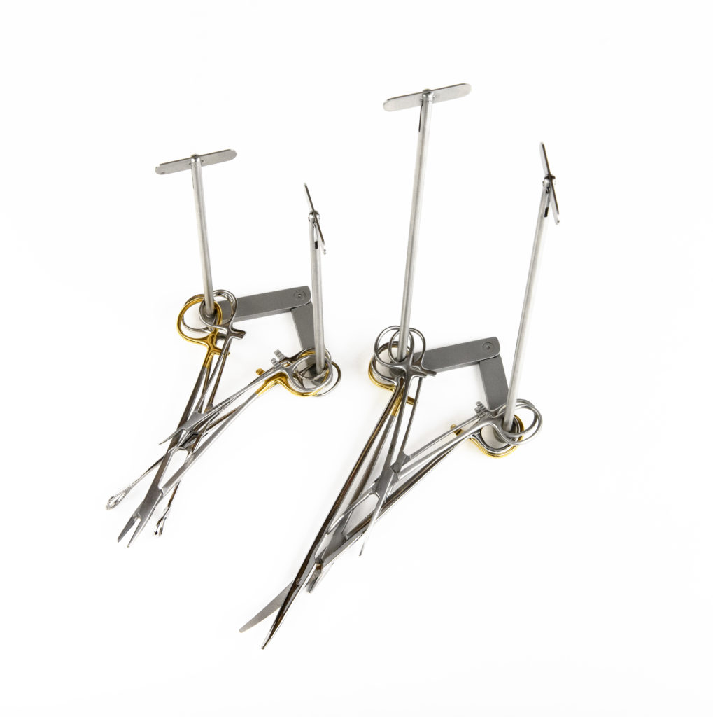 UPSTANDING ADJUSTABLE SURGICAL INSTRUMENT STRINGERS Artisan Medical