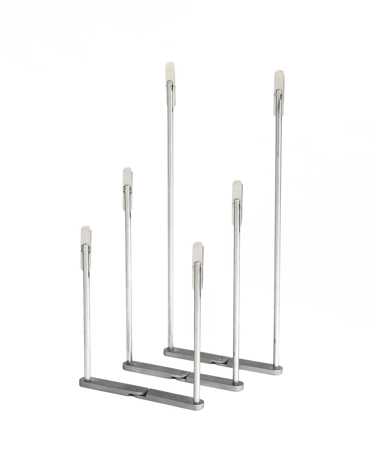 UPSTANDING ADJUSTABLE SURGICAL INSTRUMENT STRINGERS Artisan Medical