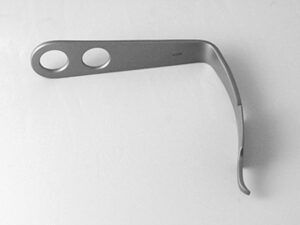 Modified Angled Hohmann Retractor with Long Handle and Short Tip